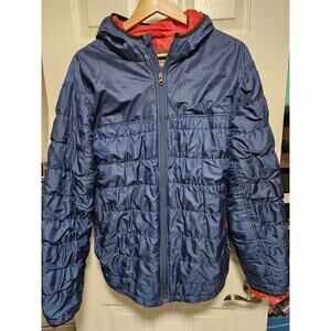 Duckworth Men's Sz XL Navy Full Zip Softshell Woolcloud Insulated Hiking Jacket